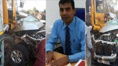 

The Director of Health Services in Mullaitivu Dr. K. Akilendran died in a fatal road accident in Omanthai yesterday.



