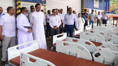 
A total of 157 cutting-edge Intensive Care Unit (ICU) beds worth over Rs. 470 million were donated to the Sri Lankan government by a Sri Lankan family living in Canada.



