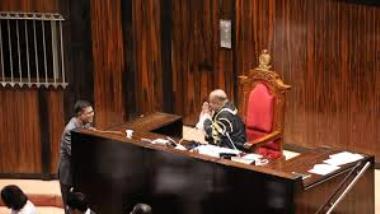 

Mujibur Rahuman was sworn in as a National List MP before Speaker Mahinda Yapa Abeywardena a shortwhile ago.

Rahuman fills the vacancy created by the unseatimg of Diana Gamage who was declared to be ineligible to remain as an MP by the  Supreme Court.
 

